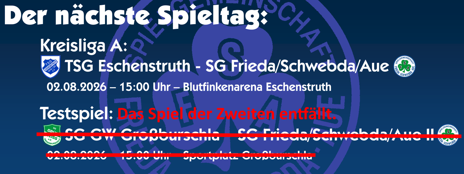 1. Spieltag SG FSA